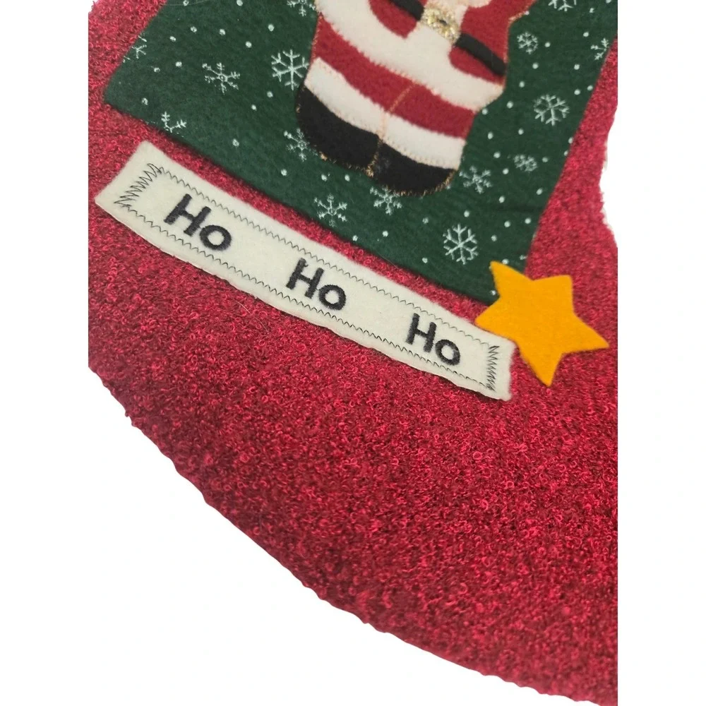 Two Dan Dee Collectors Choice 3D Santa Claus/Snowman Christmas Stockings Vintage